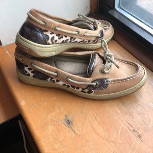 Cheetah print Sperry Top-Sider